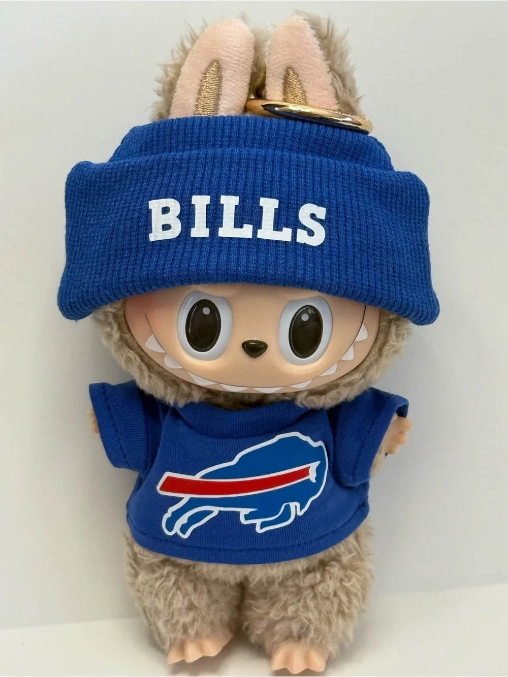 Buffalo Bills Labubu tee with Knit Beanie outfit